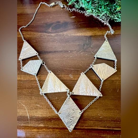 Gold Triangular Necklace - Picture 1 of 5